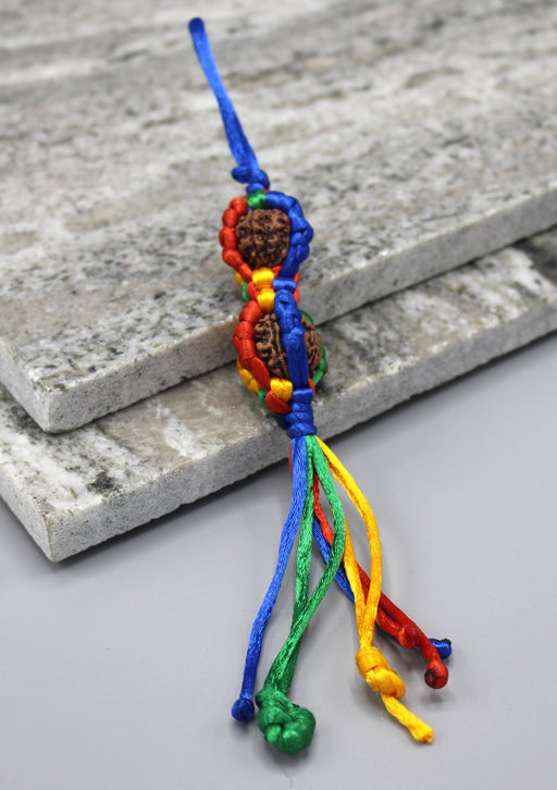 Rudrakshya Beaded Car Hanging Amulet - nepacrafts