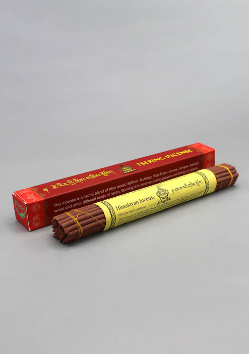 Himalayan Tsering Incense in Red Cover