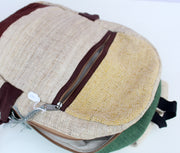 Durable Hemp Backpack with Cotton Patch - nepacrafts