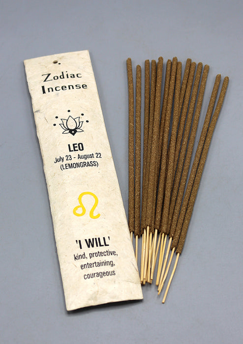Lemongrass Leo Zodiac Incense