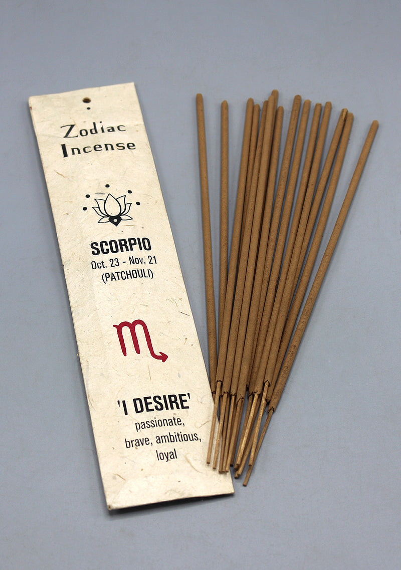 Patchouli Scorpio Zodiac Incense