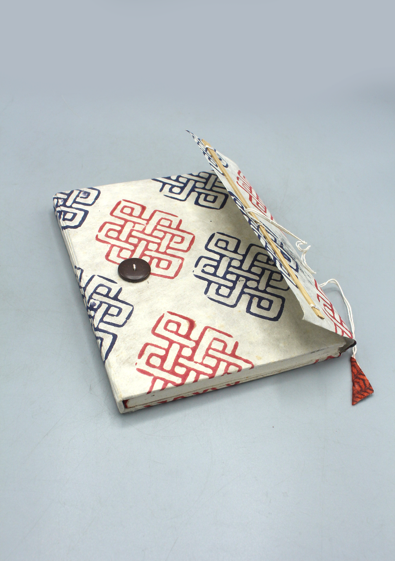 Endless Knot Lokta Journal Book Nepal
