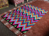 Colorful Felt Floor Carpet- Pattern Felt Rugs made of Felt Balls FR035 - nepacrafts