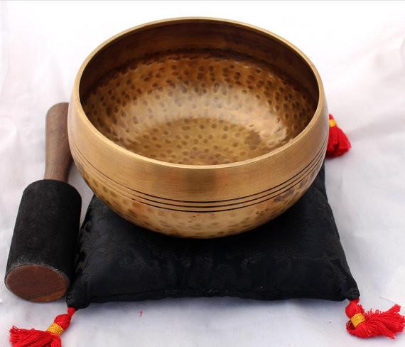 Hand Hammered Tibetan Singing Bowls 16 cm