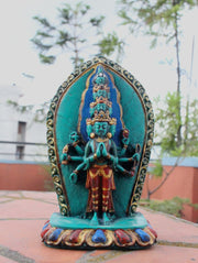 Thousand Arms Lokeshwor Resin Statue RST019 - nepacrafts