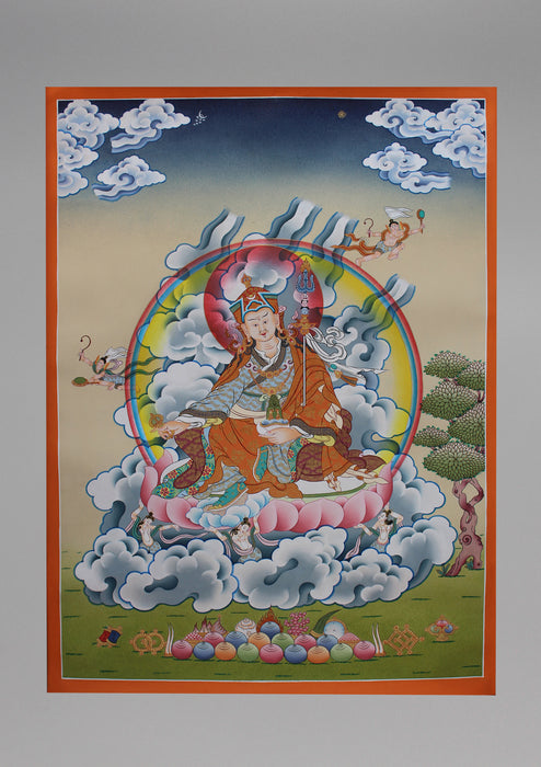Handpainted Guru Rinpoche Thangka