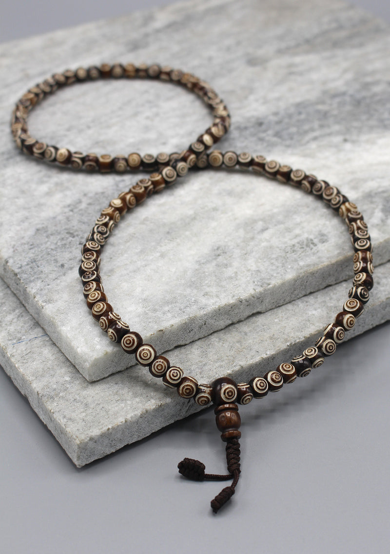 Handcarved Tibetan 108 Beads Prayer Mala - nepacrafts