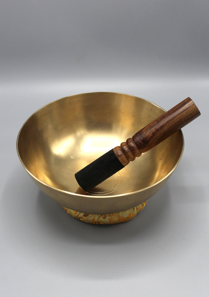 Zen Tibetan Healing Singing Bowl 21cm/8.1" with Cushion and Thick Mallet