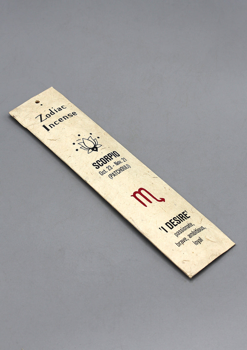 Patchouli Scorpio Zodiac Incense
