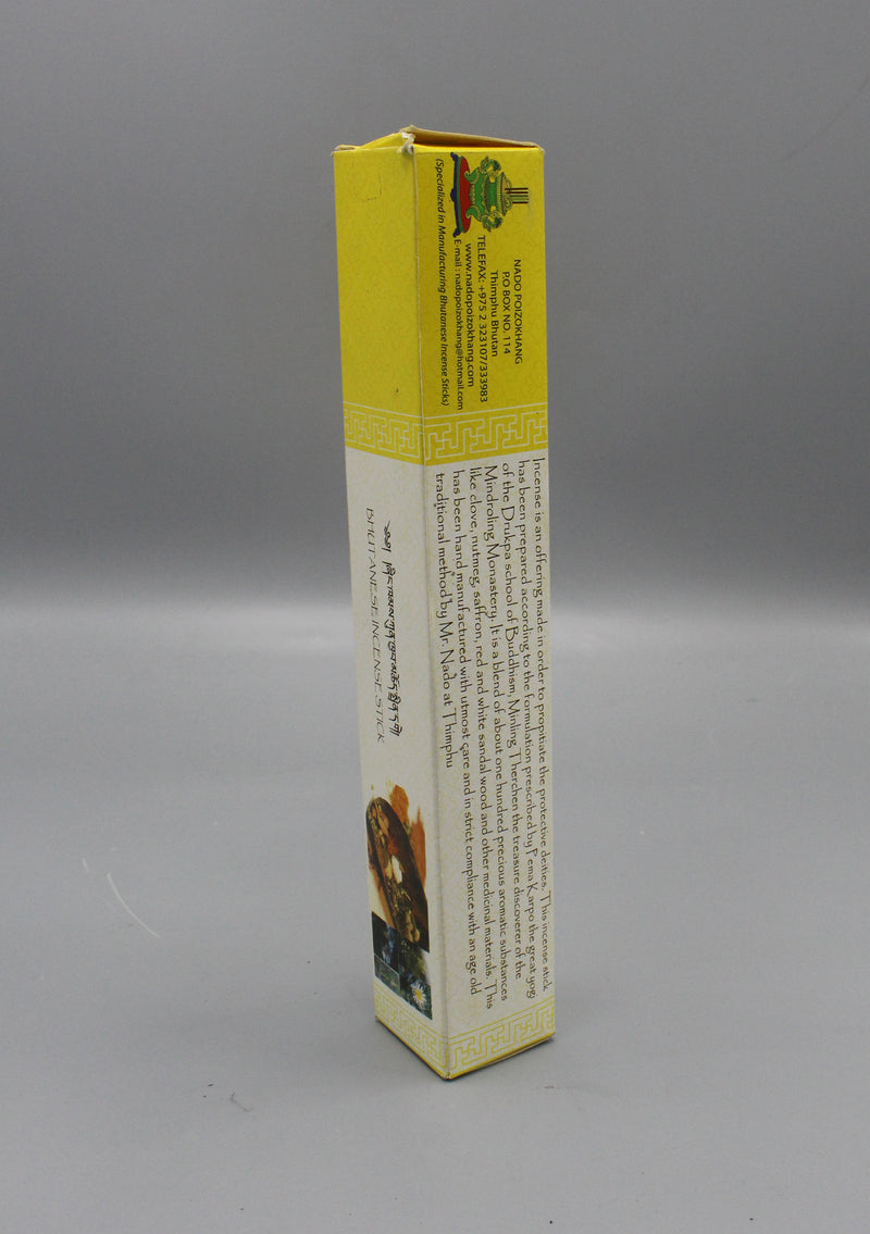 Yellow Box Bhutanese Nado Poizokhang Incense