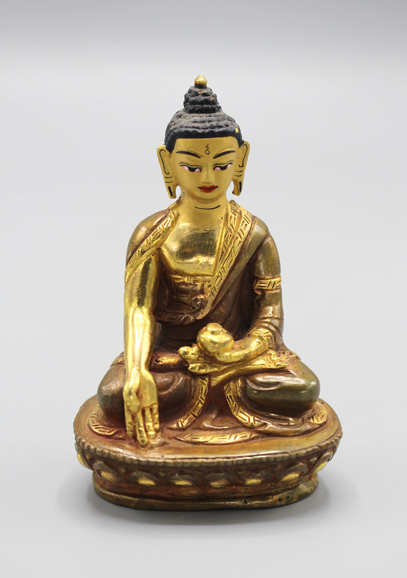 Party Gold Plated Ratnasambhava Buddha Statue