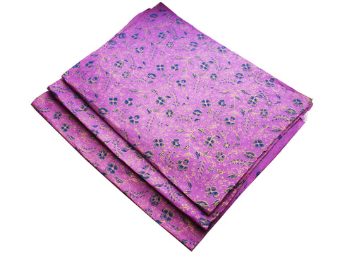 Flower Printed Purple Gift wrapping Paper - nepacrafts