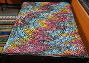 Mandala with Elephant Printed Cotton Wall Hanging Tapestry, Home Decor Hanging - nepacrafts