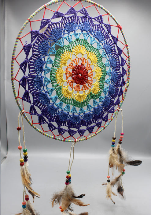 Multi Colored Mandala Dream Catcher 12 Inch
