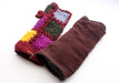 Gorgeous Maroon Yellow and Brown Color Finger less Gloves/Hand Warmers - nepacrafts