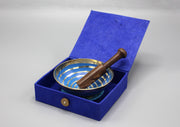 Swirl Painted Singing Bowl Set in a Lokta Gift Box - nepacrafts