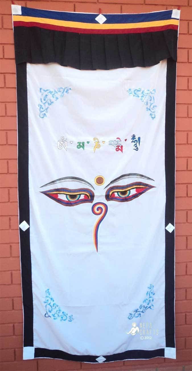 Buddha Eyes Cotton Door Curtains