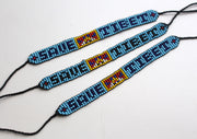 Save Tibet Multicolor Glass Beads Bracelet - nepacrafts