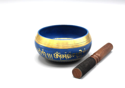 Double Dorjee Hand Painted Singing Bowl - nepacrafts