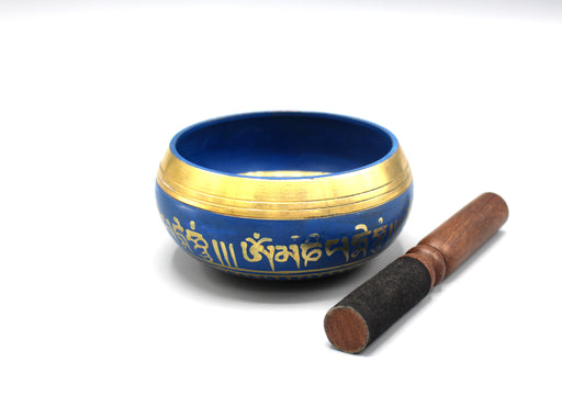Double Dorjee Hand Painted Singing Bowl - nepacrafts