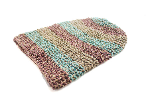 Classic Blue and Gray Mulicolor lining Hemp Cap, Hemp Unisex Beanie - nepacrafts