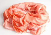Silky Water Pashmina Stole-Flame Orange - nepacrafts