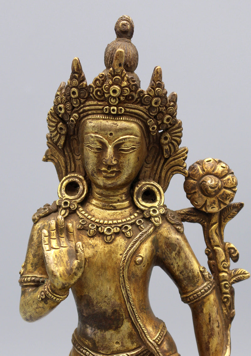 Antique Padmapani Avalokiteshvara Statue - nepacrafts