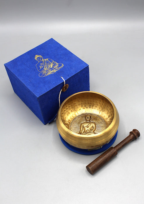 Shakyamuni Buddha Tibetan Singing Bowl Gift Set
