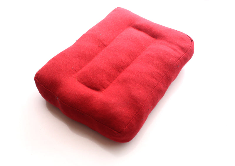 Red Cotton Meditation Cushion - nepacrafts