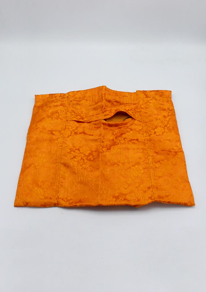 Brocade Side Carry Dark Orange Tote Bag