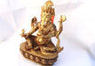 Gold Plated Majestic Lord Ganesha Statue 9" High SST194 - nepacrafts