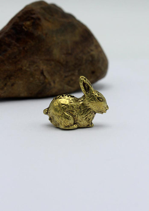 Brass Rabbit Mini Statue
