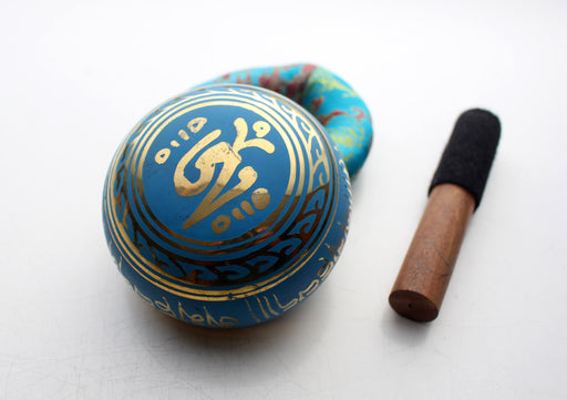 Hand Painted Endless Knot Singing Bowl 3.5" - nepacrafts