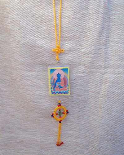 Healing Buddha Car Hanging Protection Amulet - nepacrafts