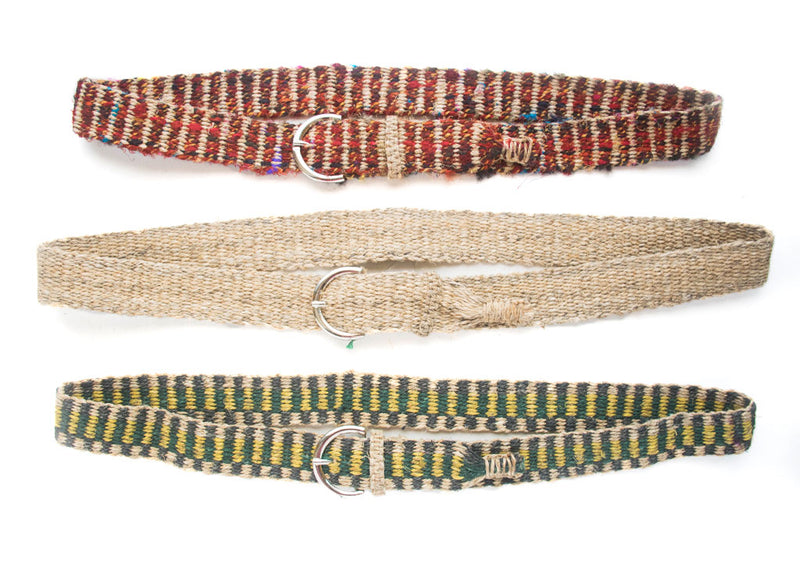 Multicolor Ecofriendly Hand Woven Unisex Hemp Belt - nepacrafts