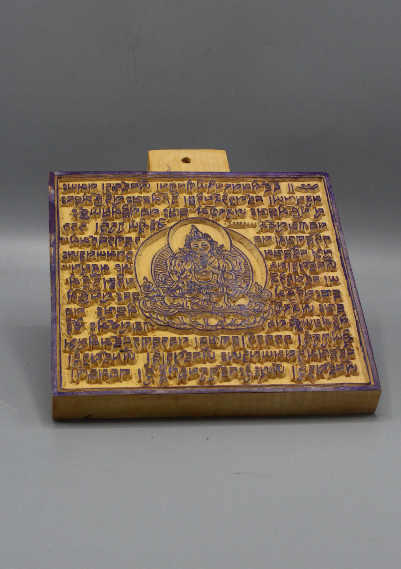 Vajrasattva Wooden Prayer Flags Block Print