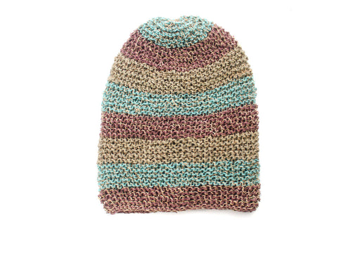 Classic Blue and Gray Mulicolor lining Hemp Cap, Hemp Unisex Beanie - nepacrafts