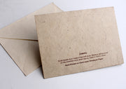 Damaru Painted Lokta Paper Greetings Card - nepacrafts