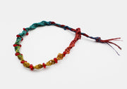 Glass Beaded Braided Hemp Bracelet - nepacrafts