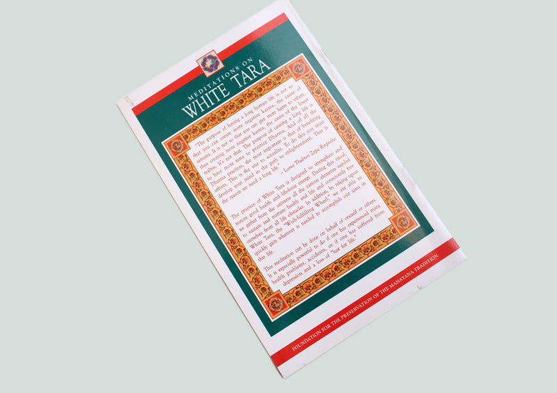 Meditation on White Tara With The Mantra of Infinite Light Buddha, Amitayus - nepacrafts