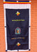 Cotton Wall Hanging Door Curtain Embroidered with Tibetan Kalachakra - nepacrafts