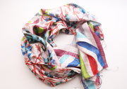 Elegant Women's Floral Silk Scarves - nepacrafts