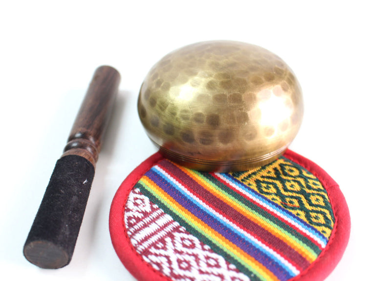 Mini Hand Hammered Couprey Singing Bowls 7.5cms