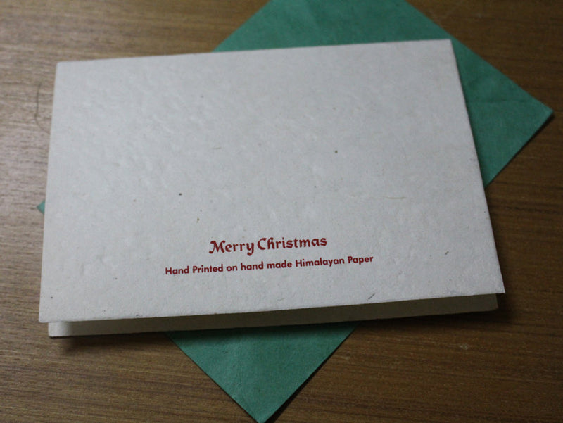 Santa Claus in Nepalese Attire Christmas Greeting Cards - nepacrafts