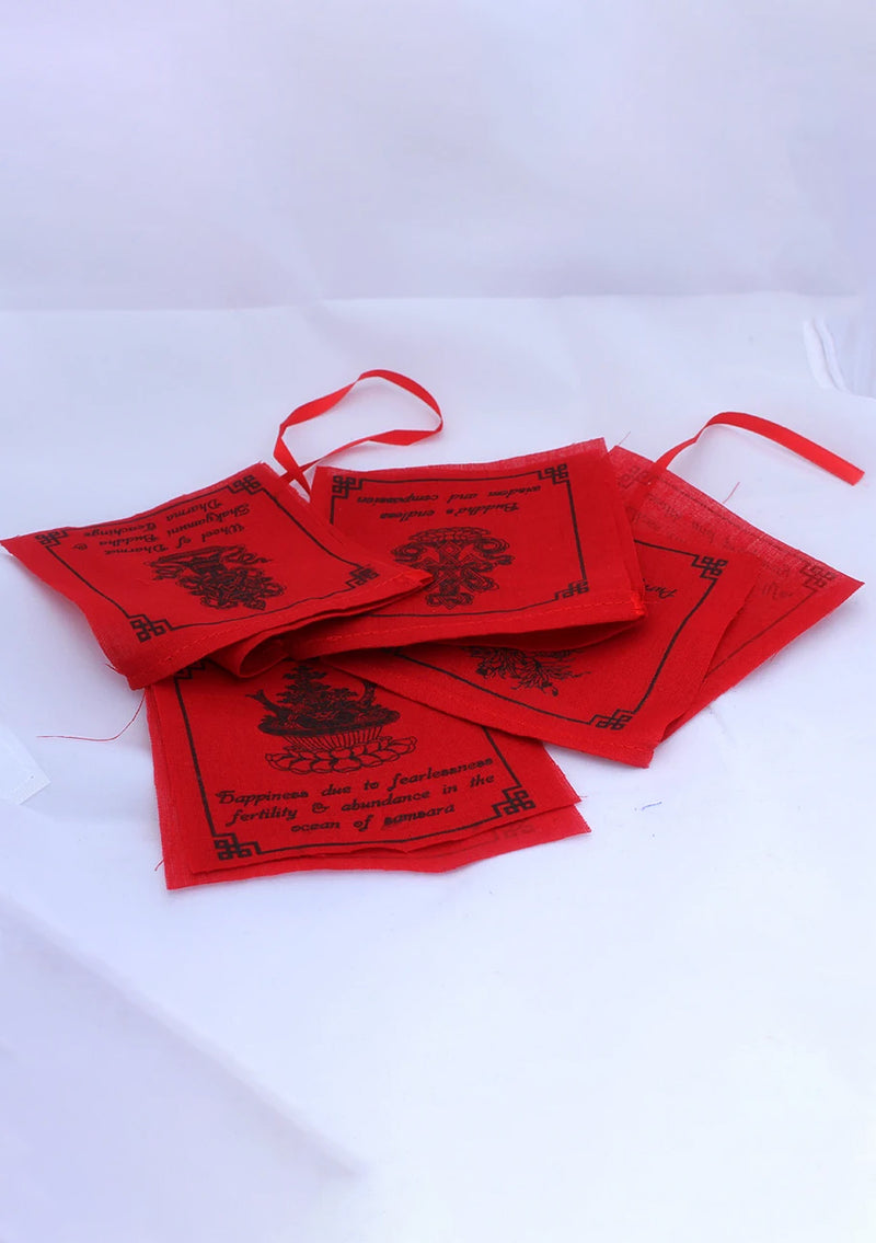 Eight Auspicious Symbol Prayer Flags