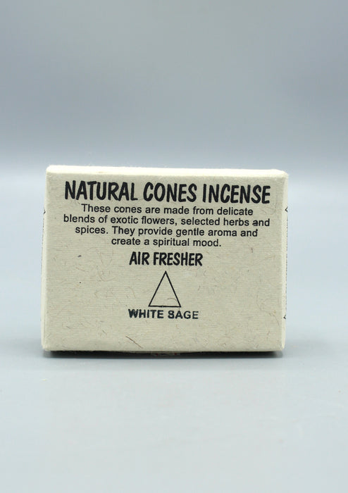 White SageTibetan Natural Cone Incense