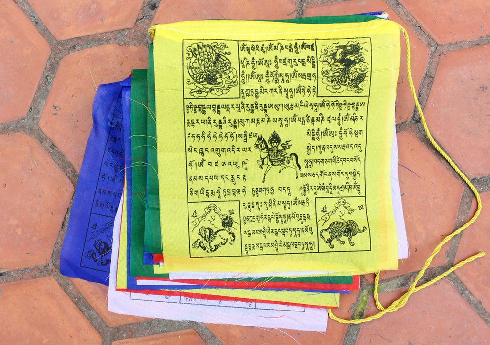 Outdoor  Tibetan Windhorse Prayer Flags