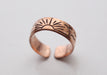 Handcarved Unisex Copper Finger Ring - nepacrafts