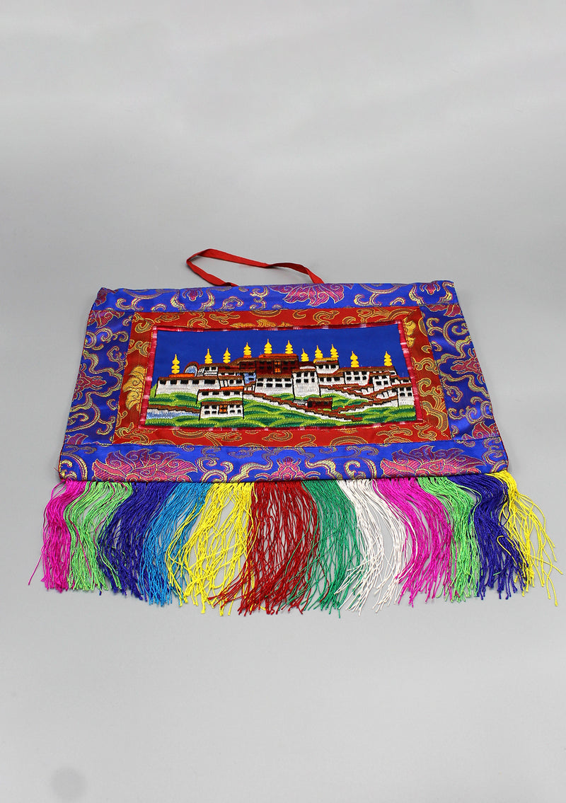 Potala Palace Embroidered Tibetan Wall Hanging Banner