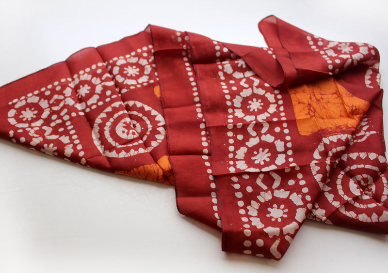 Fashionable Printed Square Summer Silk Scarves - nepacrafts